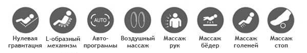 Функції масажного крісла HomeLine S Rt-6035