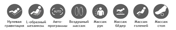 Функции массажного кресла HomeLine S Rt-6035
