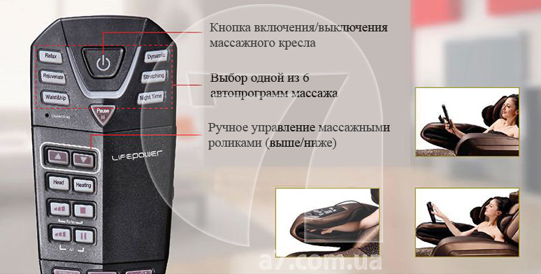 Пульт управления массажным креслом